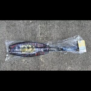NWT CORONA Black Stainless Steel Fish Grill Basket Nonstick Wooden Logo Handle